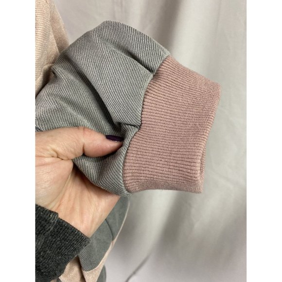 Paper Crane Women’s Color Block Bomber Jacket Size Large - Picture 8 of 10